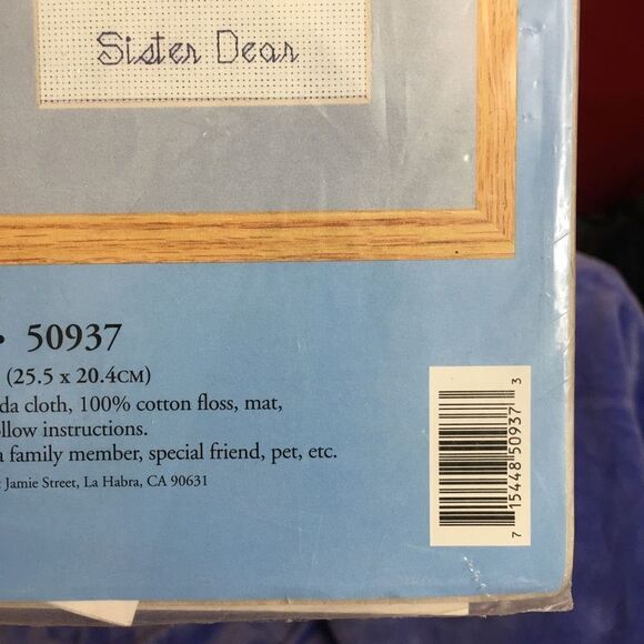 Vintage Counted Cross Stitch Special Memories “One So Dear” - Picture 3 of 8